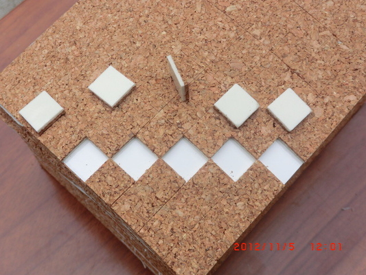 China Cork Pads with self-adhesive / Glass protection adhesive cork pads / spacer separator pads supplier